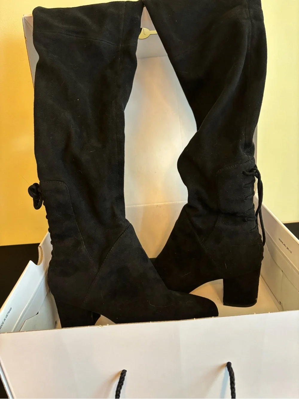 Black Over-the-Knee Boots - Women